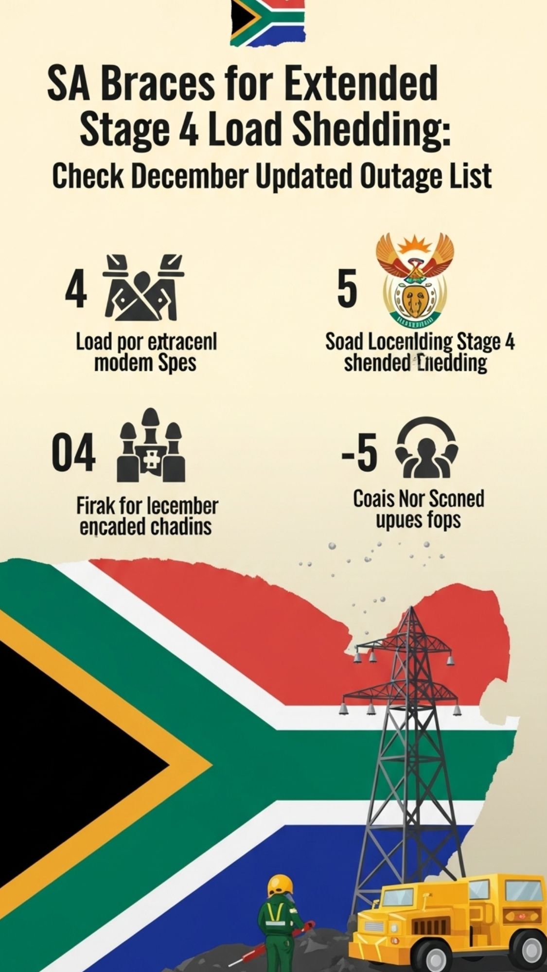 SA Braces for Extended Stage 4 Load Shedding