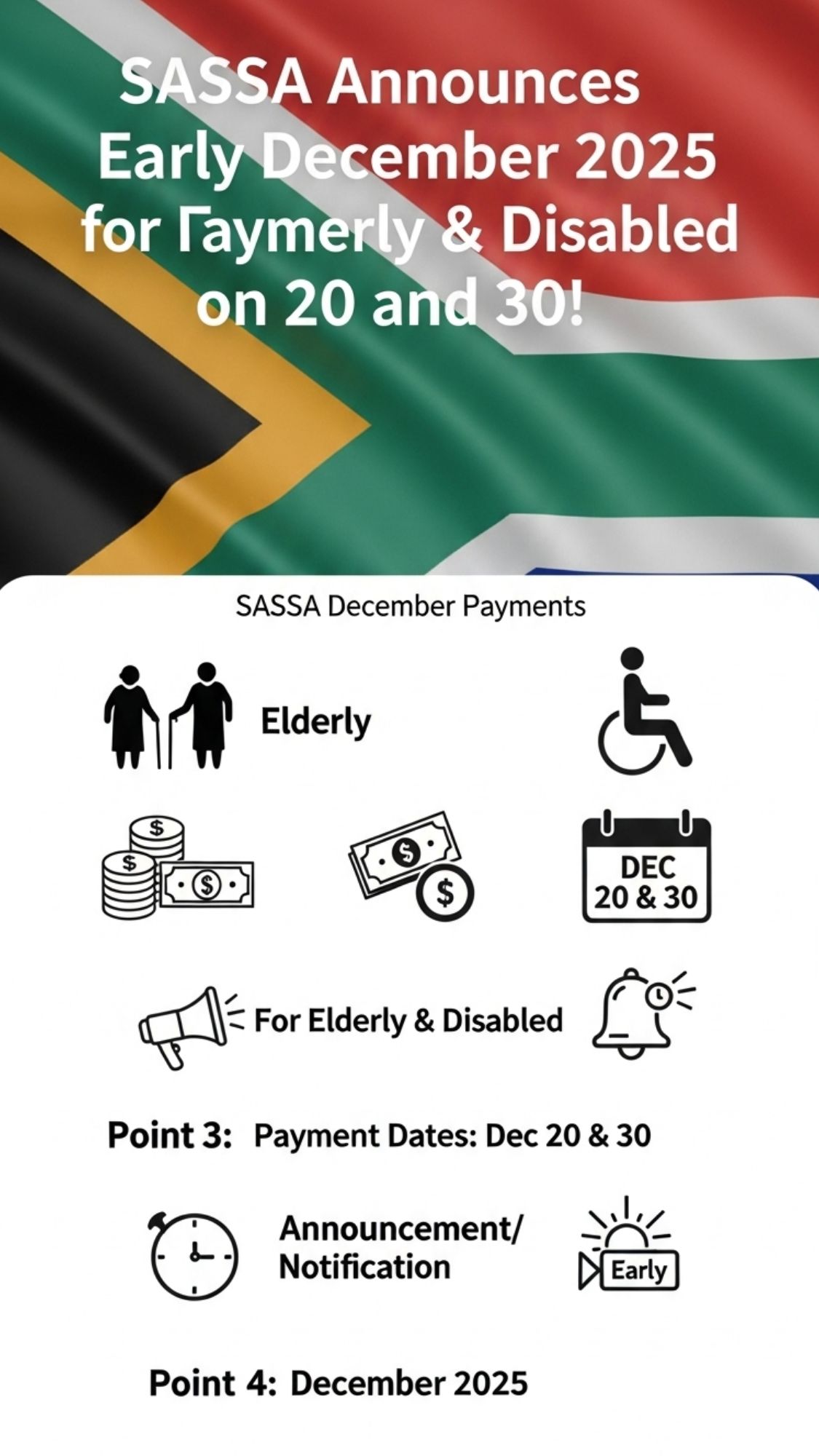 SASSA Announces Grant Payments