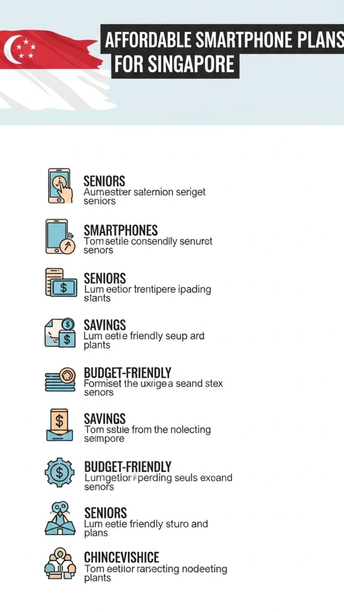 Singapore Affordable Smartphone Plans for seniors