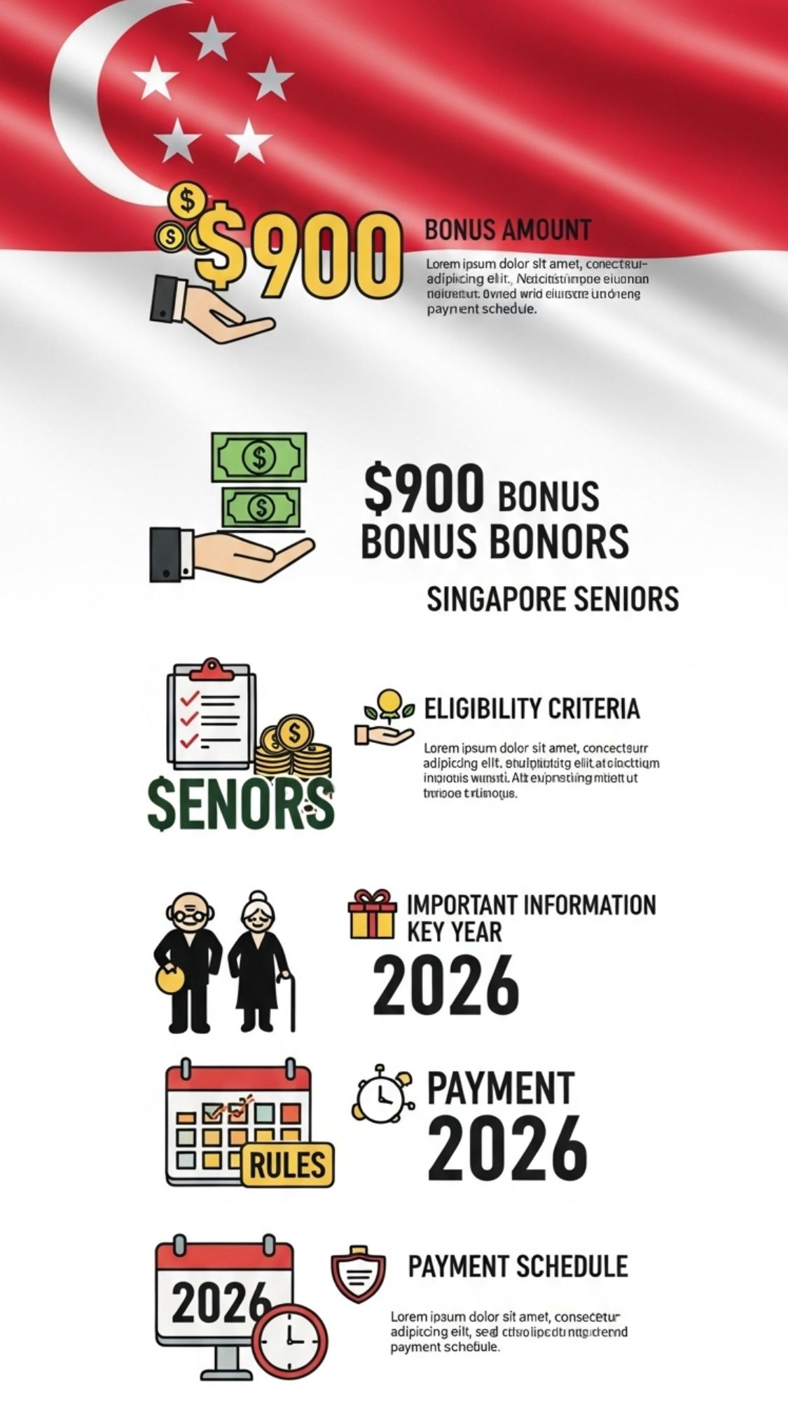 Singapore Seniors to Receive $900 Bonus